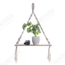 Bohemia Macrame Woven Wood Mount Shelf Tapestry Tassel Wall Hanging Storage Rack Home Office Decorations Bohemia Macrame Woven Wood Mount Shelf Tapestry Tassel Wall Hanging Storage Rack Home Office Decorations