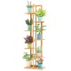 Bookshelf 5/6/7 Tiers Plant Stand Flower Shelf Multi-level Indoor Balcony Green Porch Solid Wood Living Room Floor-mounted Multi-meat Racks Space Saving