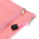 Colorful Double Layer Canvas Cloth Zipper Book Pencil Pen Case Bag File Document Bags