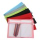 Colorful Double Layer Canvas Cloth Zipper Book Pencil Pen Case Bag File Document Bags