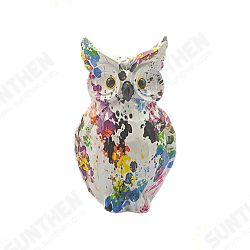 Colorful Owl Ornaments Creative Creative Art Animal Resin Crafts Home Office Desktop Decorations Accessories Colorful Owl Ornaments Creative Creative Art Animal Resin Crafts Home Office Desktop Decorations Accessories