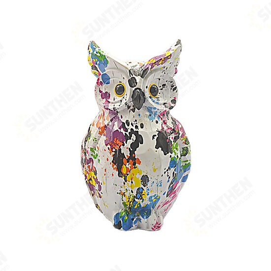 Colorful Owl Ornaments Creative Creative Art Animal Resin Crafts Home Office Desktop Decorations Accessories Colorful Owl Ornaments Creative Creative Art Animal Resin Crafts Home Office Desktop Decorations Accessories