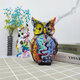 Colorful Owl Ornaments Creative Creative Art Animal Resin Crafts Home Office Desktop Decorations Accessories Colorful Owl Ornaments Creative Creative Art Animal Resin Crafts Home Office Desktop Decorations Accessories