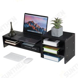 Computer Monitor Riser Desktop LED LCD Laptop Monitor Support Stand Desktop Organizer with Storage Racks Computer Monitor Riser Desktop LED LCD Laptop Monitor Support Stand Desktop Organizer with Storage Racks