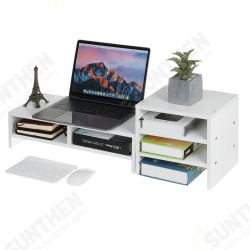 Computer Monitor Riser Desktop LED LCD Laptop Monitor Support Stand Desktop Organizer with Storage Racks Computer Monitor Riser Desktop LED LCD Laptop Monitor Support Stand Desktop Organizer with Storage Racks