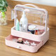 Cosmetic Storage Box Transparent Dust Cover Desktop Makeup Organizer Household Portable Shelf Cosmetic Storage Box Transparent Dust Cover Desktop Makeup Organizer Household Portable Shelf