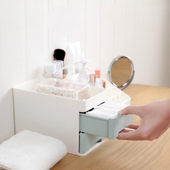 Cosmetics Storage Box Drawer Makeup Holder Organizer Desktop Dressing Table Nail Polish Lipstick Storage Box Jewelry Case
