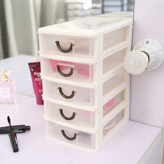 Cosmetics Storage Box Makeup Organizer 2/3/4/5 Layers Drawer Desktop Sundries Container Lipstick Storage Box Jewelry Case