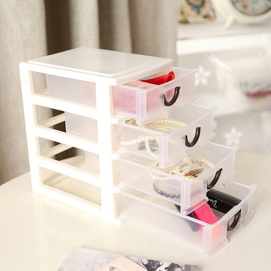 Cosmetics Storage Box Makeup Organizer 2/3/4/5 Layers Drawer Desktop Sundries Container Lipstick Storage Box Jewelry Case