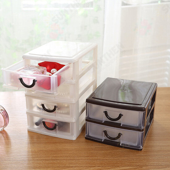 Cosmetics Storage Box Makeup Organizer 2/3/4/5 Layers Drawer Desktop Sundries Container Lipstick Storage Box Jewelry Case