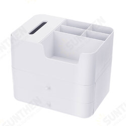 Cosmetics Storage Box Tissue Box Plastic Desktop Makeup Organizer Drawer Sundries Container Nail Polish Lipstick Jewelry Case Cosmetics Storage Box Tissue Box Plastic Desktop Makeup Organizer Drawer Sundries Container Nail Polish Lipstick Jewelry Case