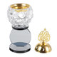 Crystal Incense Burner Plating Metal Polishing Incense Burner Traditional For Home Office Desktop Decorative Ornaments