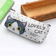 Cute Cartoon Cat Pencil Case Box Pens Storage Bag Pouch Stationary Makeup Bag