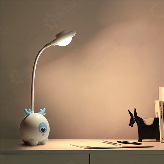 Cute Deer Hose Table Lamp Foldable USB Charging LED Stepless Dimming Table Lamp Bedroom Dormitory Bedside Night Light Cute Deer Hose Table Lamp Foldable USB Charging LED Stepless Dimming Table Lamp Bedroom Dormitory Bedside Night Light