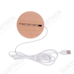 DIY Resin Wood LED Night Light USB Charging Art Ornament Wooden Night Light Base Stand Crafts Desk Decoration Supplies DIY Resin Wood LED Night Light USB Charging Art Ornament Wooden Night Light Base Stand Crafts Desk Decoration Supplies