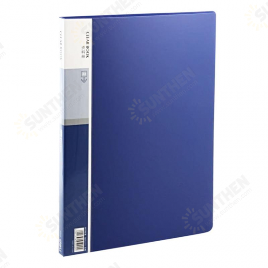 5060 Anti-static A4 File Folder 60 Pages Brochure Folder Insert Clip Document Folder Information booklet Desktop File Organizer Office School Supplies