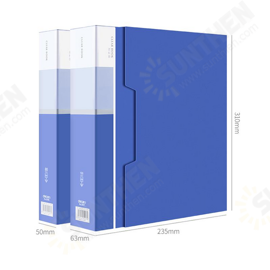 5060 Anti-static A4 File Folder 60 Pages Brochure Folder Insert Clip Document Folder Information booklet Desktop File Organizer Office School Supplies