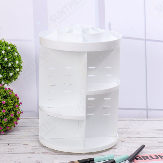 Desk Organizers Makeup Cosmetic Rack Holder 360° Rotating Small Part Storage Case Stand Home Office Desk Organizers Makeup Cosmetic Rack Holder 360° Rotating Small Part Storage Case Stand Home Office