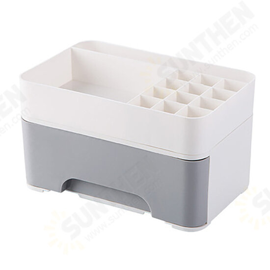 Desk Skin Care Products Storage Box Multi functional Lipstick Cosmetic Storage Box with Drawer Home Bedroom Organizer