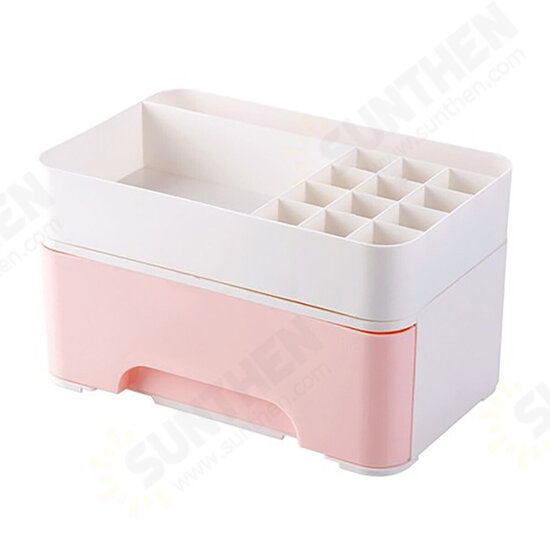 Desk Skin Care Products Storage Box Multi functional Lipstick Cosmetic Storage Box with Drawer Home Bedroom Organizer