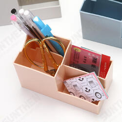 Desktop 4 Grids Remote Control Storage Box Pen Holder Stationery Cosmetics Makeup Brushes Holder Organizer Home Office Supplies Desktop 4 Grids Remote Control Storage Box Pen Holder Stationery Cosmetics Makeup Brushes Holder Organizer Home Office Supplies