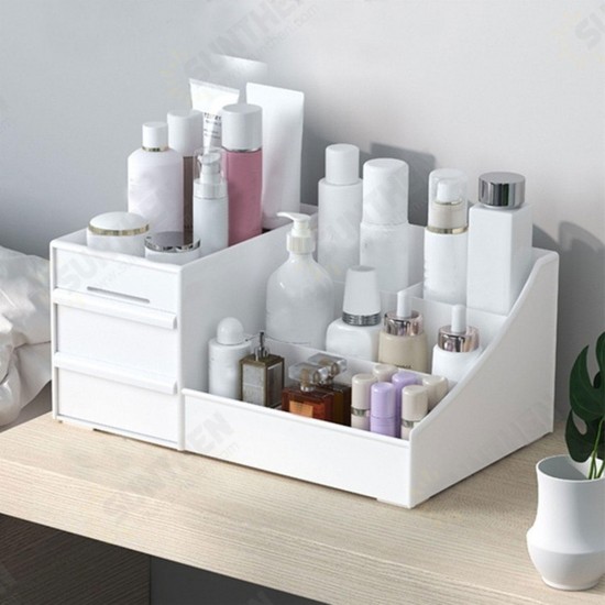 Desktop Cosmetic Storage Box Drawer Large Capacity Makeup Brushes Organizer Dressing Table Skin Care Rack House Container Mobile Phone Sundries Desktop Cosmetic Storage Box Drawer Large Capacity Makeup Brushes Organizer Dressing Table Skin Care Rack House Container Mobile Phone Sundries