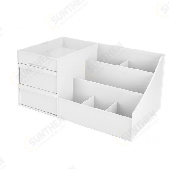 Desktop Cosmetic Storage Box Drawer Large Capacity Makeup Brushes Organizer Dressing Table Skin Care Rack House Container Mobile Phone Sundries