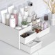 Desktop Cosmetic Storage Box Drawer Large Capacity Makeup Brushes Organizer Dressing Table Skin Care Rack House Container Mobile Phone Sundries