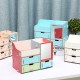 Desktop Storage Case Wooden Cosmetic Drawer Makeup Organizer Makeup Storage Box Container for Home Office