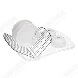 Dish Drain Rack Kitchen Bowls Cups Storage Shelves Foldable Tray Dish Organizer Kitchenware Holder Dish Drain Rack Kitchen Bowls Cups Storage Shelves Foldable Tray Dish Organizer Kitchenware Holder