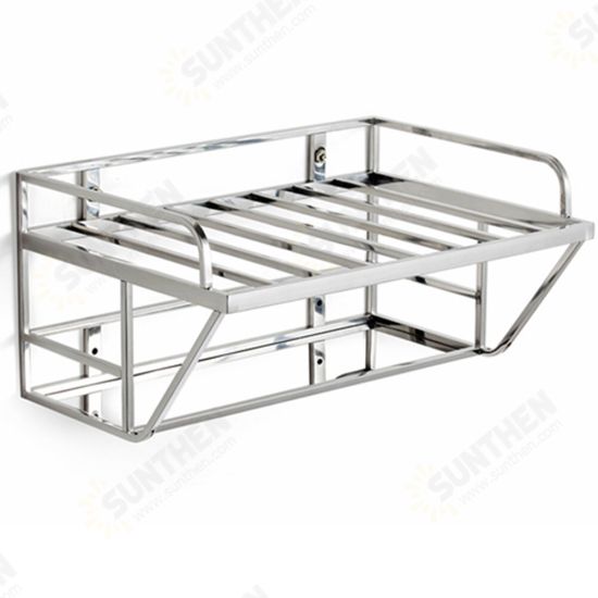 Double Layer Microwave Oven Stand Stainless Steel Storage Rack Shelf Hanging Space Saving Kitchen Bracket Home Supplies