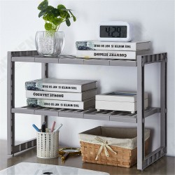 Double Layer Scalable Storage Rack Kitchen Multifunction Sundries Storage Shelf Suitable For Storing Laundry Supplies Double Layer Scalable Storage Rack Kitchen Multifunction Sundries Storage Shelf Suitable For Storing Laundry Supplies