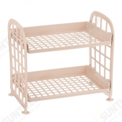 Double-layer Hollow Rack Multi-functional Plastic Shelf Desktop Organizer Bathroom Kitchen Storage Rack Holder Shelf Double-layer Hollow Rack Multi-functional Plastic Shelf Desktop Organizer Bathroom Kitchen Storage Rack Holder Shelf