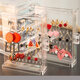 Dustproof Transparent Acrylic Earrings Jewelry Storage Box Display Stand Rack Tray Dustproof Transparent Acrylic Earrings Jewelry Storage Box Display Stand Rack Tray