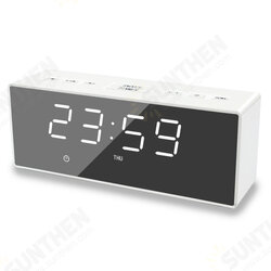 EK8609 Digital Alarm Clock Timer LED Mirror Snooze Table Clock Electronic Time Date Temperature Display Home Decorations EK8609 Digital Alarm Clock Timer LED Mirror Snooze Table Clock Electronic Time Date Temperature Display Home Decorations