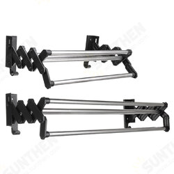 Expandable Wall Hanging Rack Punch-free Stainless Steel Bathroom Bath Towel Rack Space Saving Storage Shelf Expandable Wall Hanging Rack Punch-free Stainless Steel Bathroom Bath Towel Rack Space Saving Storage Shelf