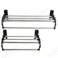 Expandable Wall Hanging Rack Punch-free Stainless Steel Bathroom Bath Towel Rack Space Saving Storage Shelf Expandable Wall Hanging Rack Punch-free Stainless Steel Bathroom Bath Towel Rack Space Saving Storage Shelf