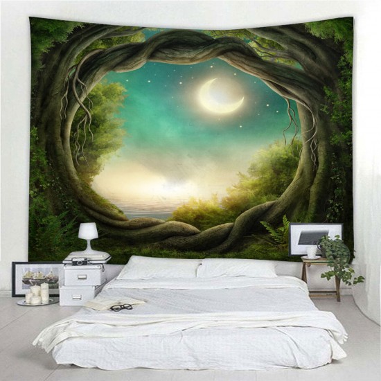 Fantasy Forest Tapestry Wall Hanging Landscape Wall Tapestry Home Decoration Hanging Painting