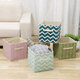 Foldable Canvas Storage Box Fabric Cube Cloth Basket Bag Home Cosmetic Case Basket Desk Organizer Bin Desktop Storage