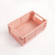 Foldable Plastic Storage Box High Capacity Desktop Sundries Storage Basket for Office Dormitory Stationery Organizer