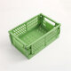 Foldable Plastic Storage Box High Capacity Desktop Sundries Storage Basket for Office Dormitory Stationery Organizer