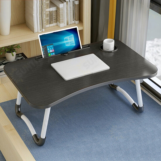 Folding Laptop Table with Slot Hole Notebook Table College Student Dormitory for Bedside Sofa Study Desk Folding Laptop Table with Slot Hole Notebook Table College Student Dormitory for Bedside Sofa Study Desk