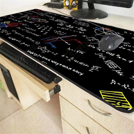 Geometric Math Formula Mouse Pad Comfort Gaming Mousepad Size Anti Slip Lock Edge E-sports Keyboard Desk Mouse Mat for PC Computer Geometric Math Formula Mouse Pad Comfort Gaming Mousepad Size Anti Slip Lock Edge E-sports Keyboard Desk Mouse Mat for PC Computer
