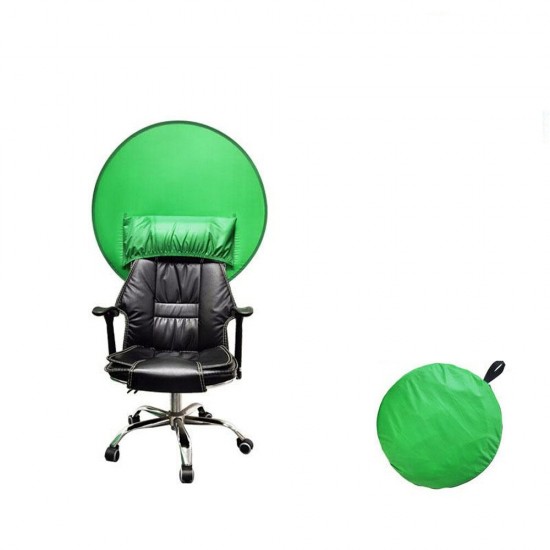 Green Screen Chair Cover Live E-sports Streaming Background Cutout Set Chair Folding Background Board