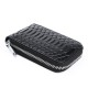 High Quality Zipper Around Genuine Leather Crocodile Pattern Card Holder Wallets Coin Purse