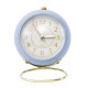 Household Ring Metal Clock Student Table Round Number Home Decor Table Clock Display Cute Version Home Decoration