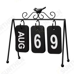 Iron Bird Flip Page Calendar Creative DIY Crafts Desktop Calendar Home Decoration Office Tabletop Ornaments Iron Bird Flip Page Calendar Creative DIY Crafts Desktop Calendar Home Decoration Office Tabletop Ornaments