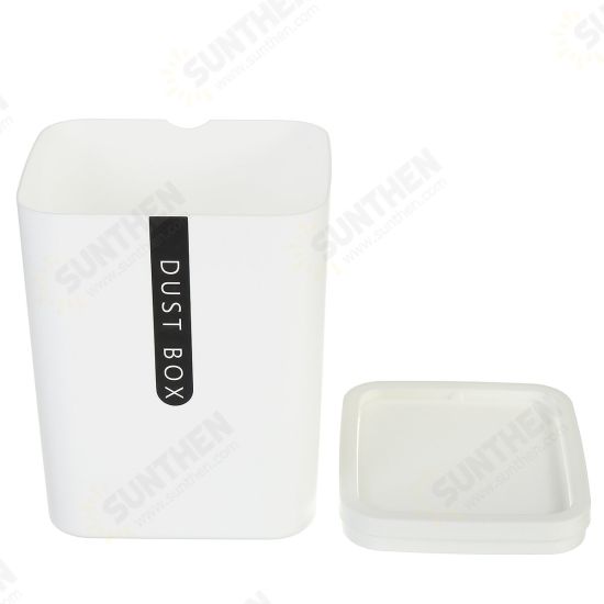 Japanese Desktop Trash Can Mini Office Plastic Swing Cover Storage Bin Waste Bins for Room Tea Table Kitchen Bedroom