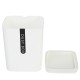 Japanese Desktop Trash Can Mini Office Plastic Swing Cover Storage Bin Waste Bins for Room Tea Table Kitchen Bedroom