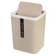 Japanese Desktop Trash Can Mini Office Plastic Swing Cover Storage Bin Waste Bins for Room Tea Table Kitchen Bedroom